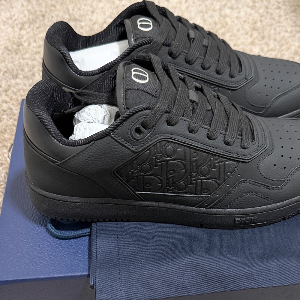 Dior Men's Black Leather Sneakers